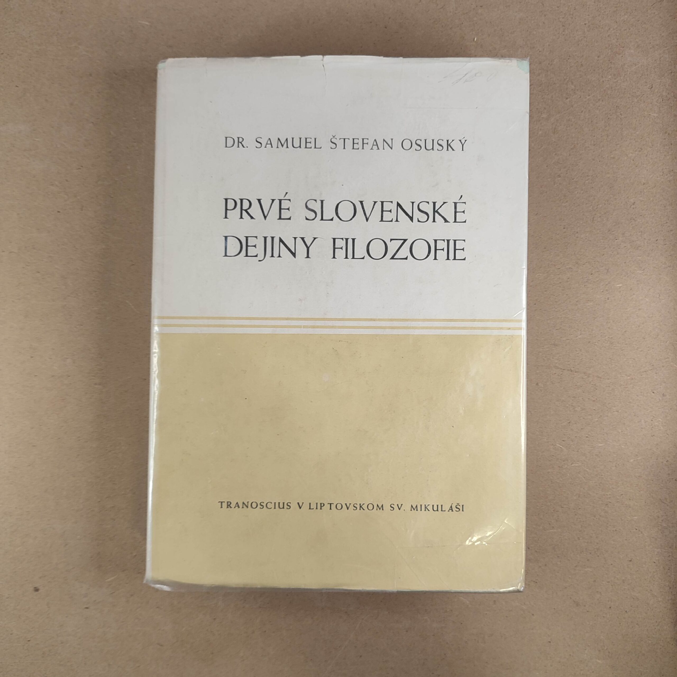 Prvé slovenské dejiny filozofie - Samuel Štefan Osuský