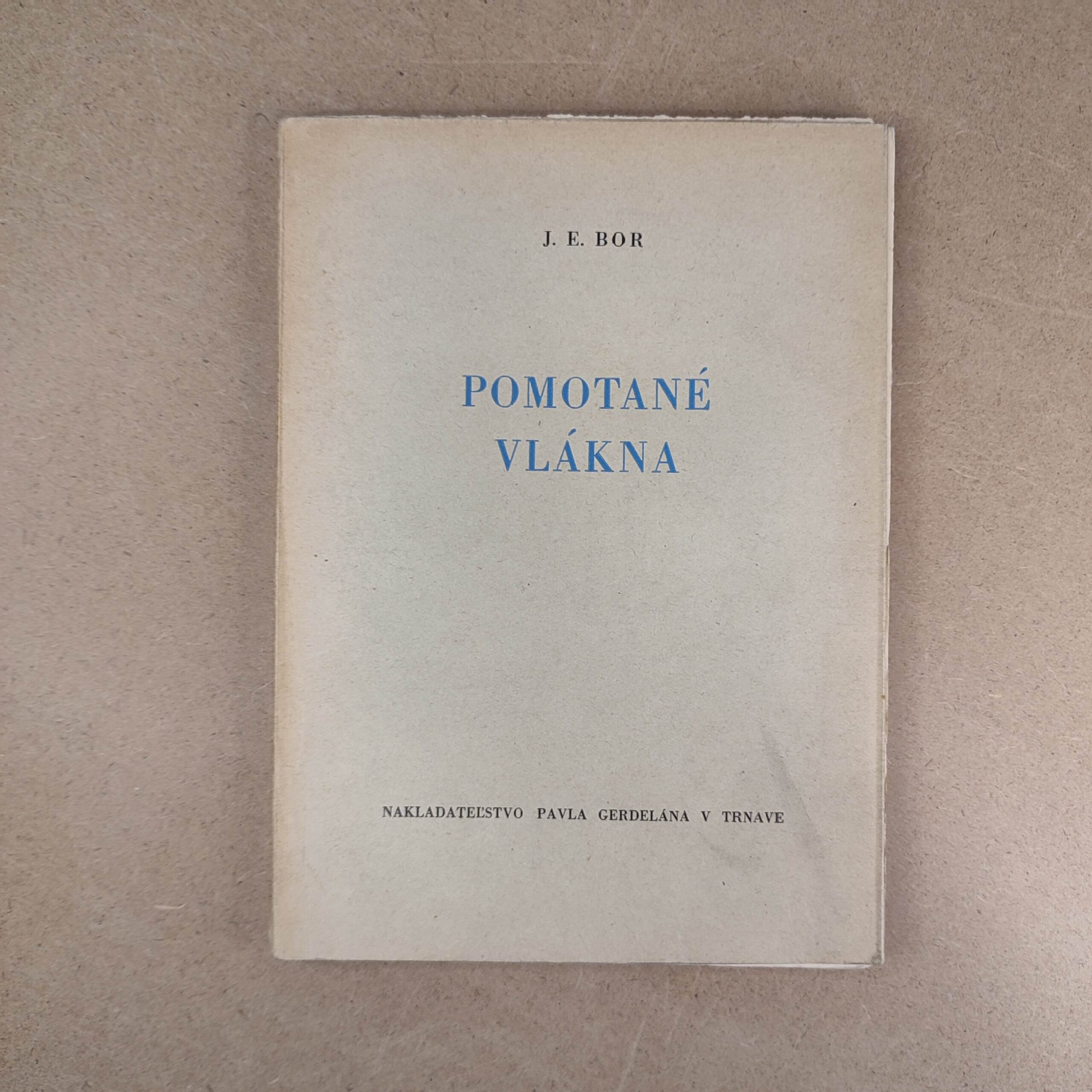 Pomotané vlákna - Neznámy