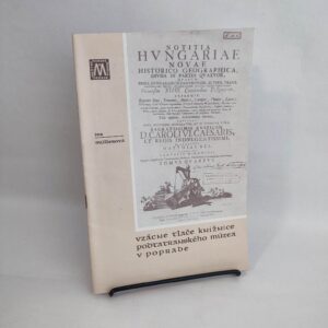 Vzácne tlače knižnice podtatranského múzea v Poprade - Iva Mūllerová