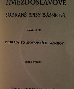 Hviezdoslavove sobrané spisy básnické XII. Preklady zo slovanských básnikov - Pavol Országh Hviezdoslav