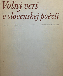 Voľný verš v slovenskej poézii - Ján Zambor